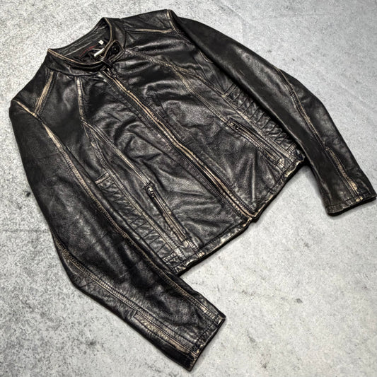 Sandro Ferrone Vintage Biker Leather Jacket (M/Wmns)