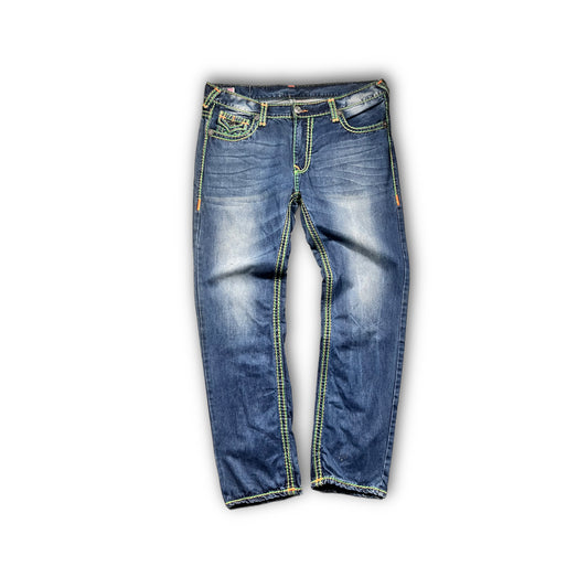 True Religion Baggy Jeans Vintage Ricky “Chief Keef” (XL)