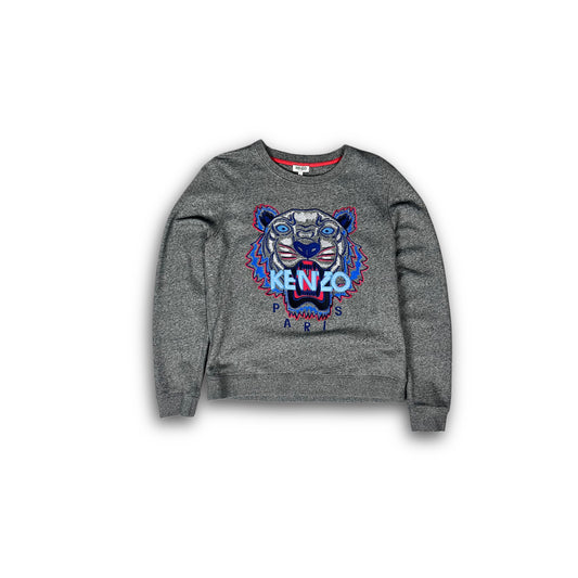 Kenzo Paris Sweater Tiger Logo grey (S)