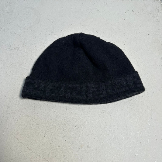 Fendi 00s Monogram Beanie black grey (XS)