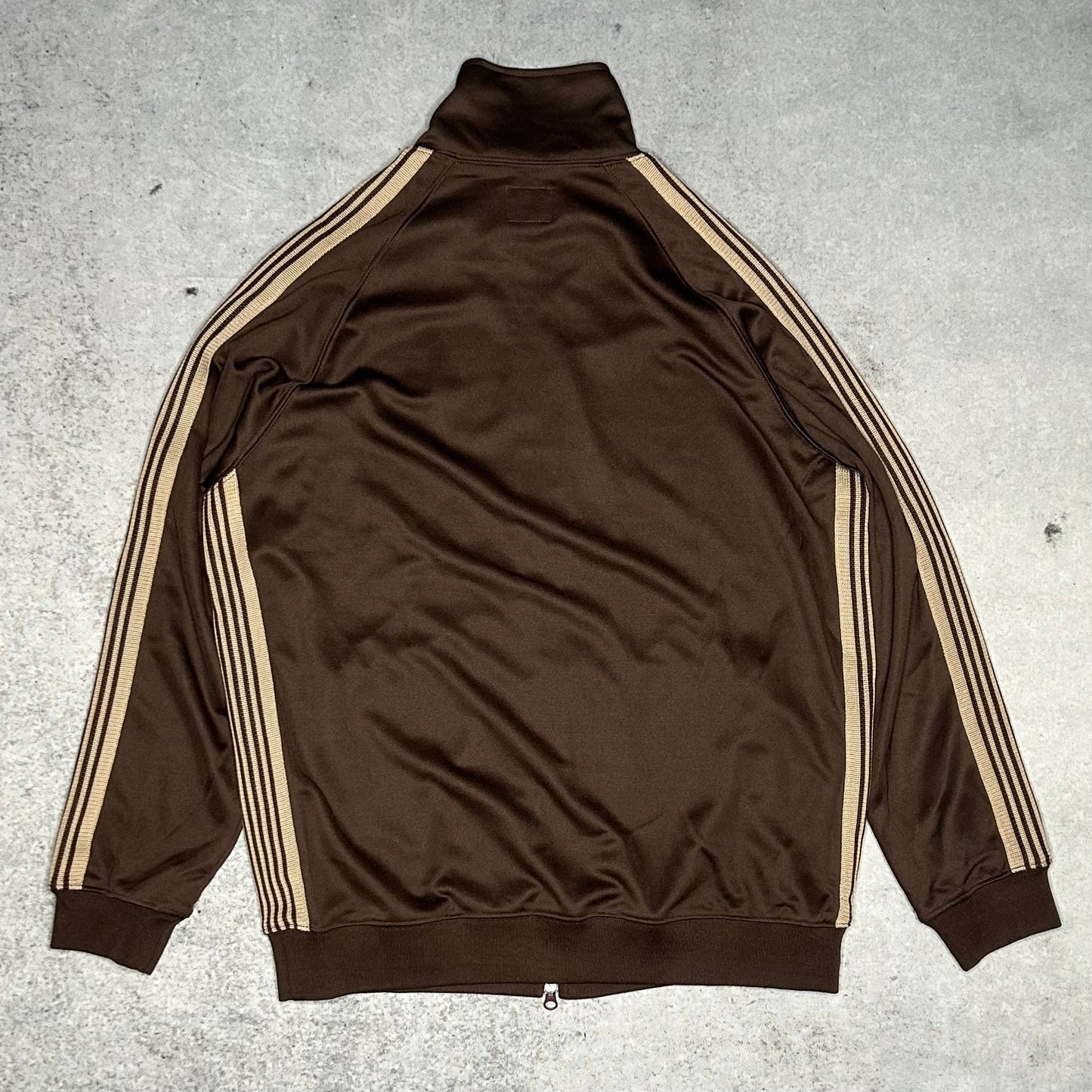 Needles Japan Designer Track Jacket brown beige (XL)