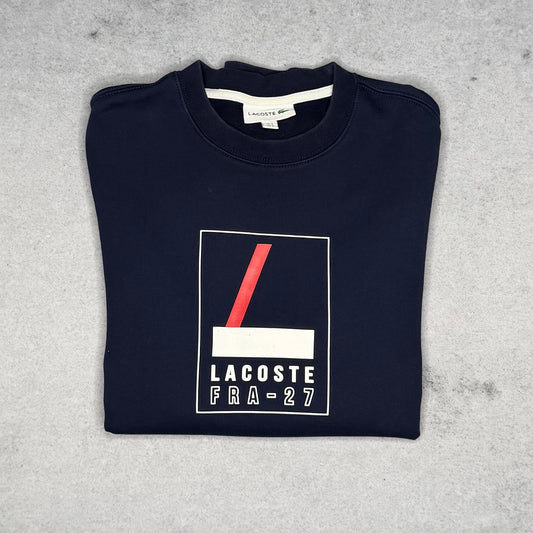 Lacoste Crewneck Sweatshirt FRA-27 Logo navy blue (S)