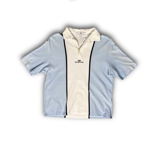 Balenciaga Sports Vintage Poloshirt baby blue