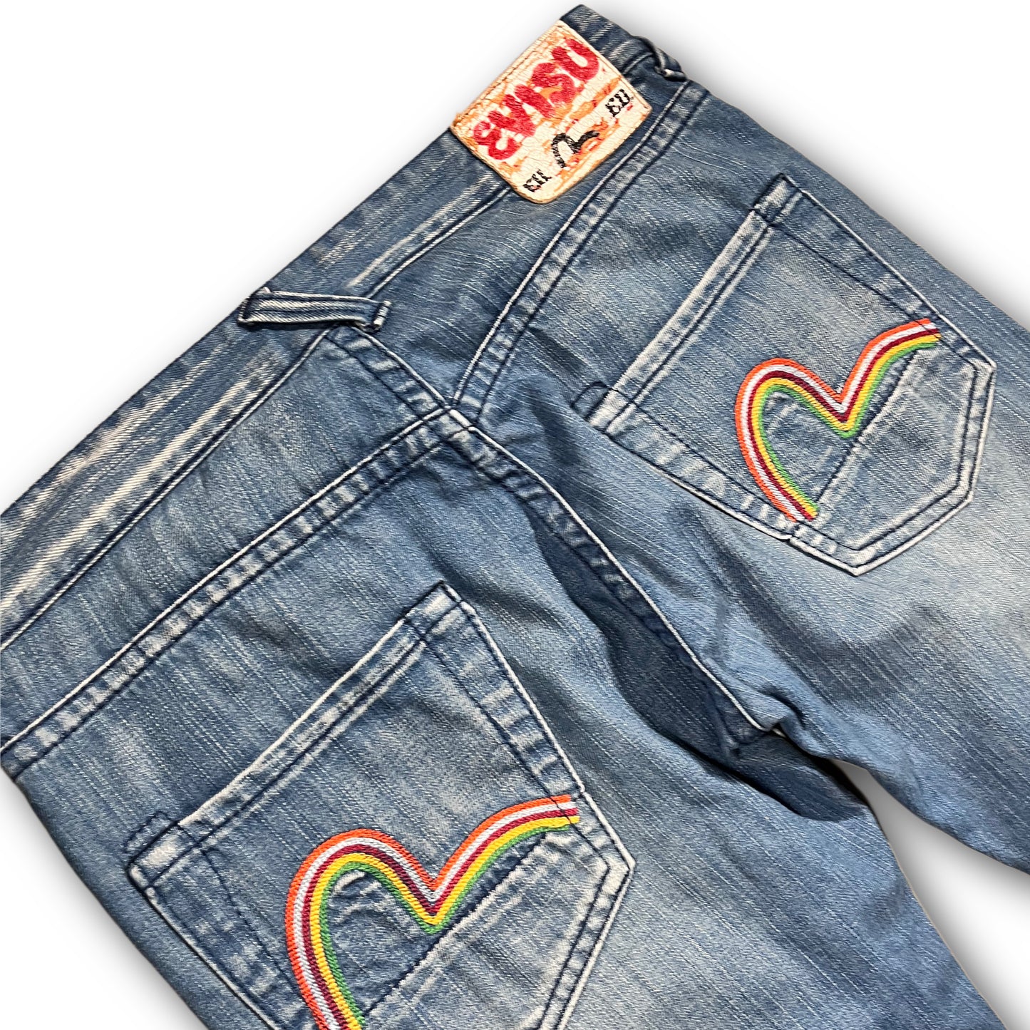 Evisu Genes Vintage Denim Jeans Rainbow Seagull (30)