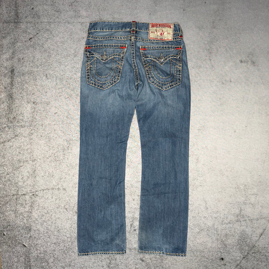 True Religion OG Straight Jeans Ricky Super T washed blue (34)
