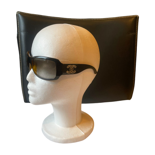 Chanel Vintage CC Sunglasses with OG Bag & Case