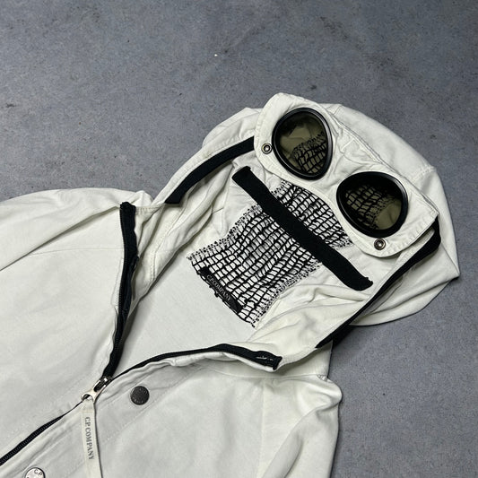 C.P. Company Asia Exclusive Goggle Zip Jacket creme white (fits M)