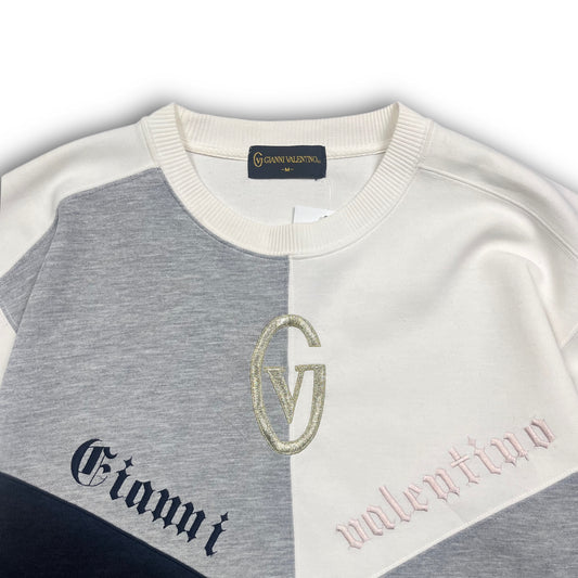 Gianni Valentino Vintage Sweater Colour Block cremé (M)