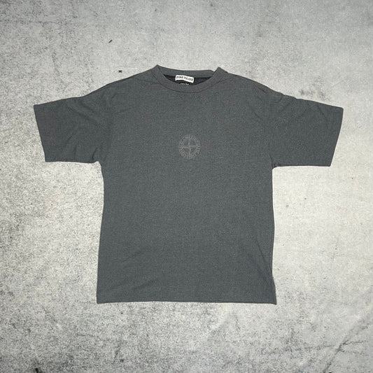 Stone Island 1998 Center Logo Tee Shirt grey (M)