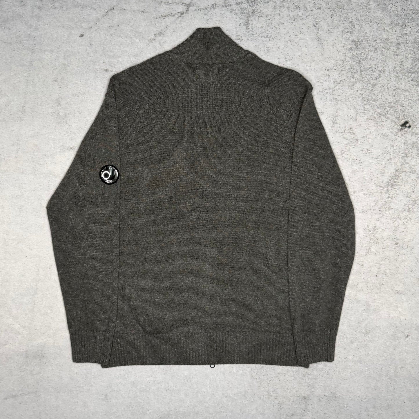 C.P. Company NEW Full Zip Lens Knit Cardigan grey (L)