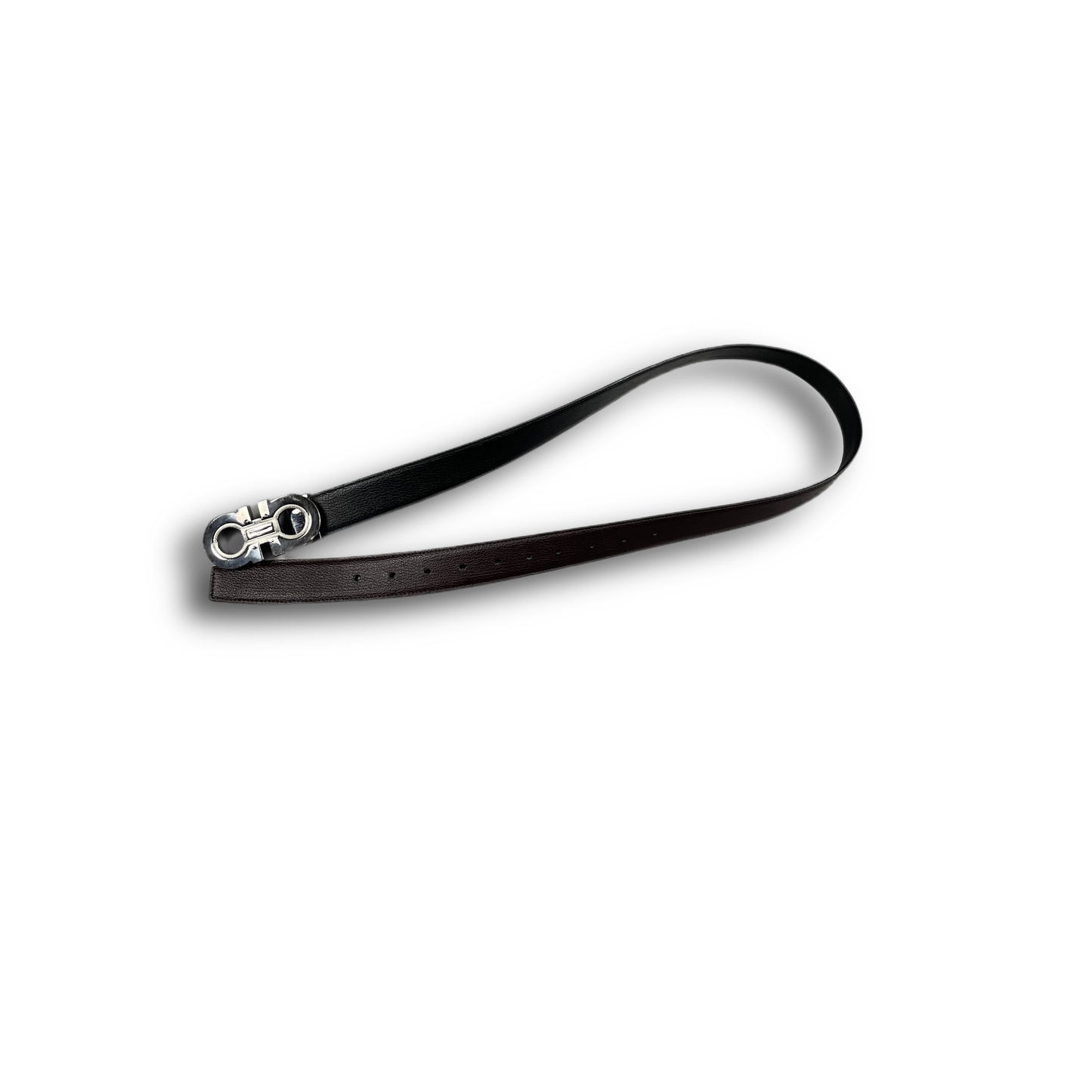 Salvatore Ferragamo Reversible Gancini Belt black
