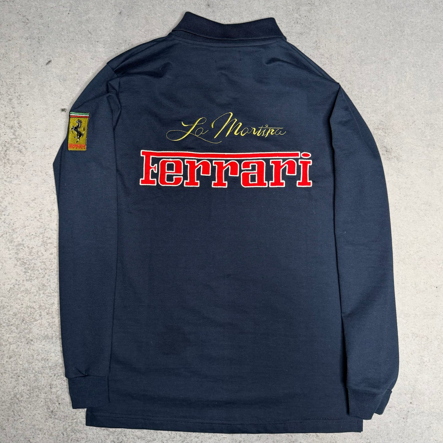 La Martina x Ferrari Italia Polo Team Longsleeve Polo Shirt Chief Keef (fits S)