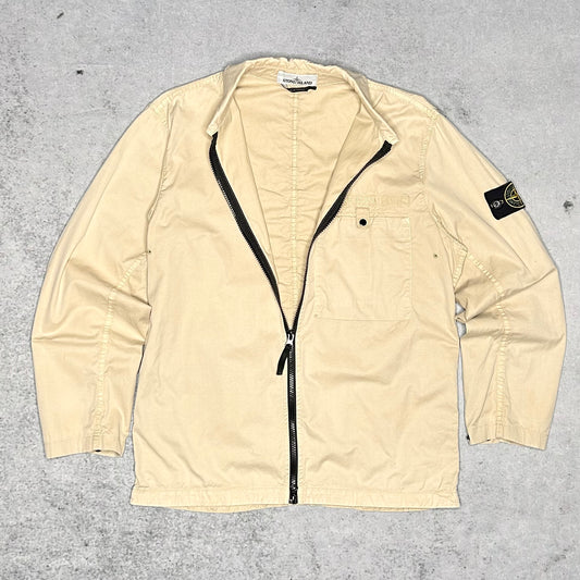 Stone Island Zip Jacket Overshirt beige (S)