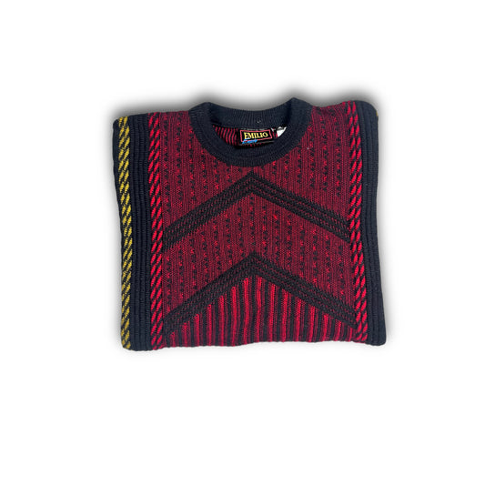 Enzio Emilio Knit Sweater Vintage Coogi Style