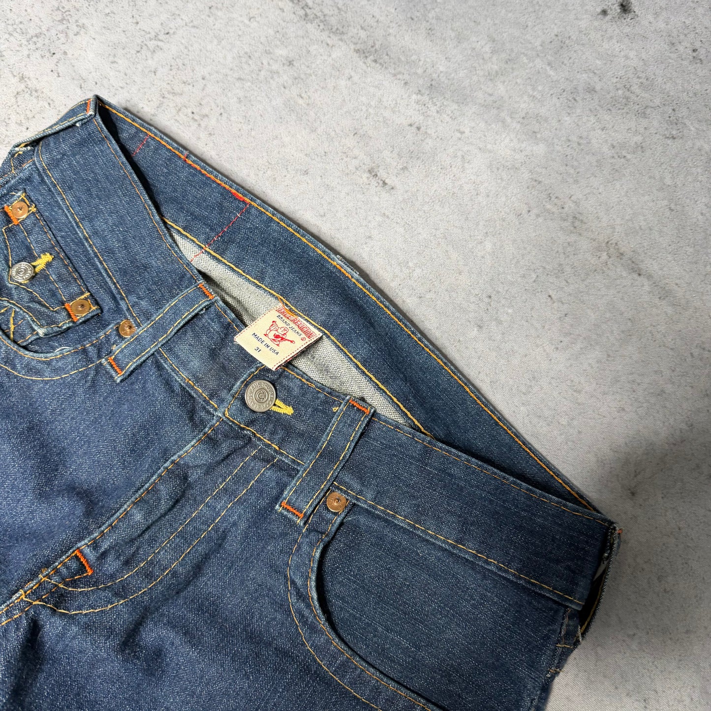 True Religion OG Bootcut Jeans Billy dark blue (31/33)