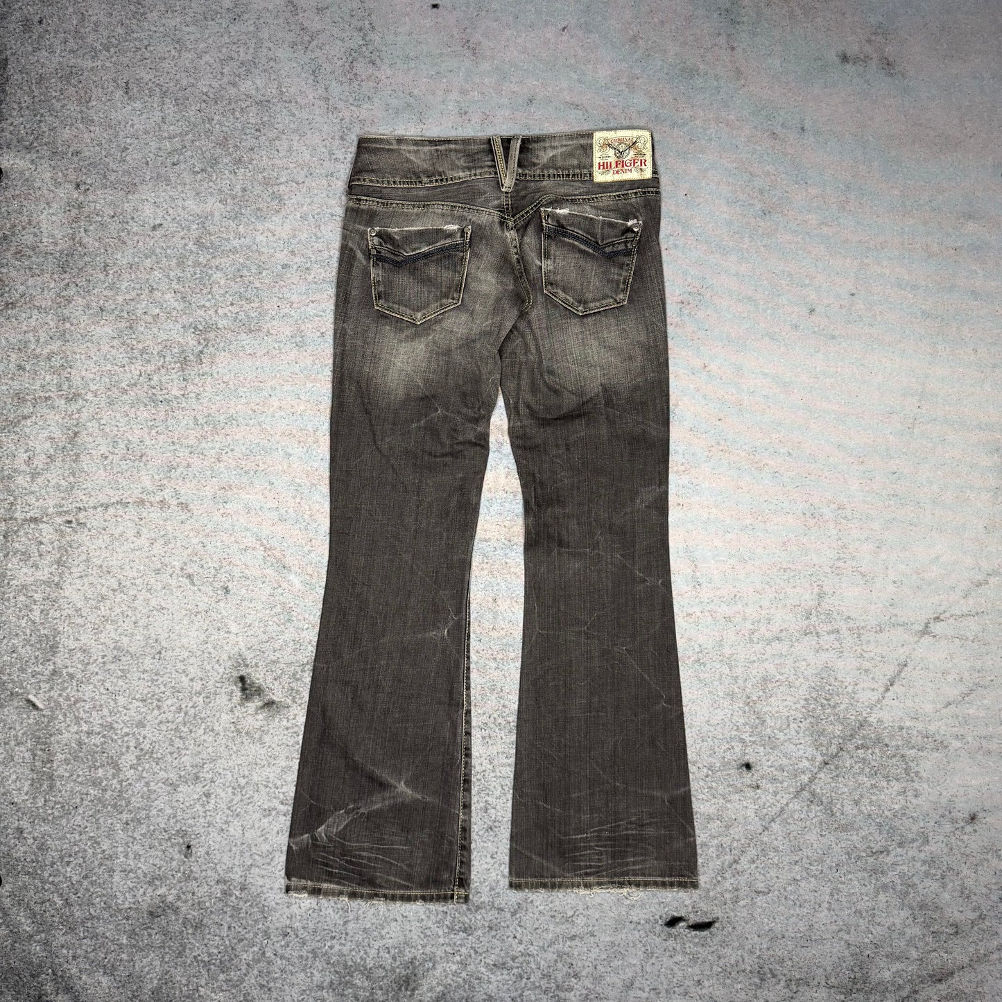Hilfiger Vintage Womens Low Waist Bootcut Jeans grey (29/32)