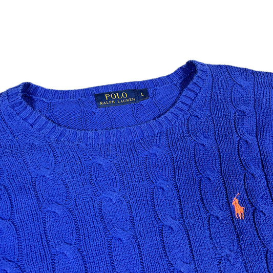 Polo Ralph Lauren Cable Knit Sweater royal blue