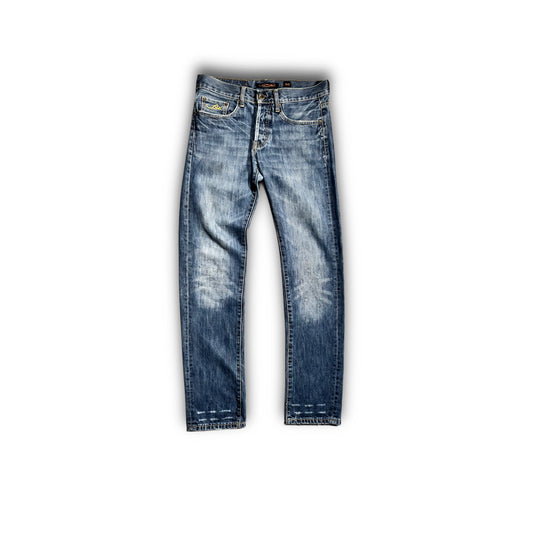 Ed Hardy 2000s Spellout Tiger Backprint Jeans (30)