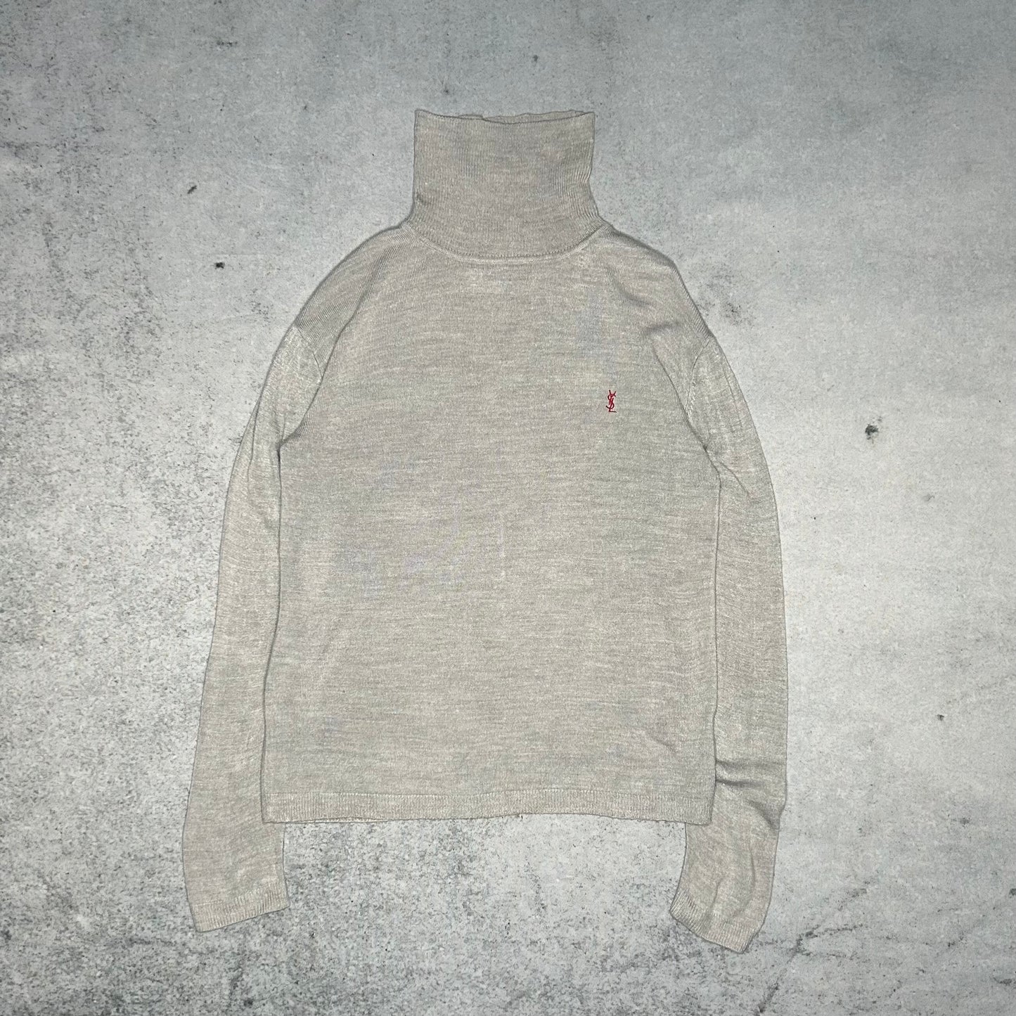 Yves Saint Laurent YSL 00s Turtleneck Sweater grey (L)