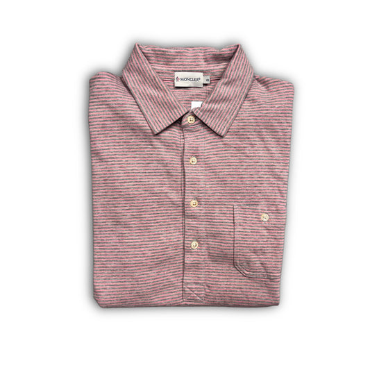 Moncler Polo Shirt grey rosé