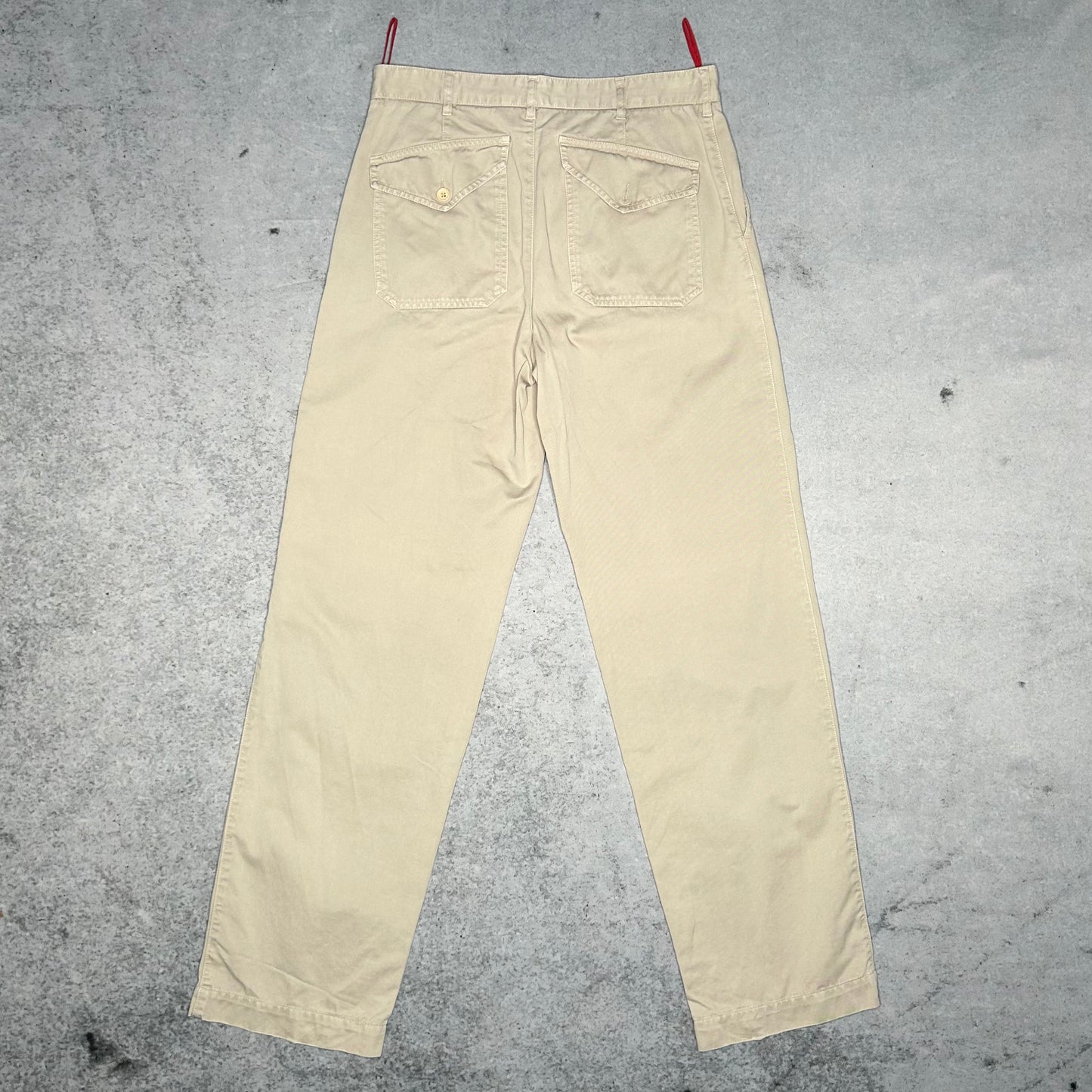 Prada 00s Straight Leg Chino Pants beige (46 fits S)