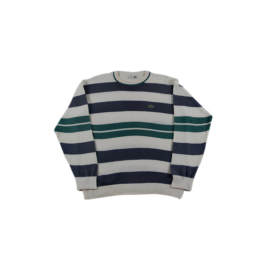 Chemise Lacoste Knit Sweater Vintage white blue