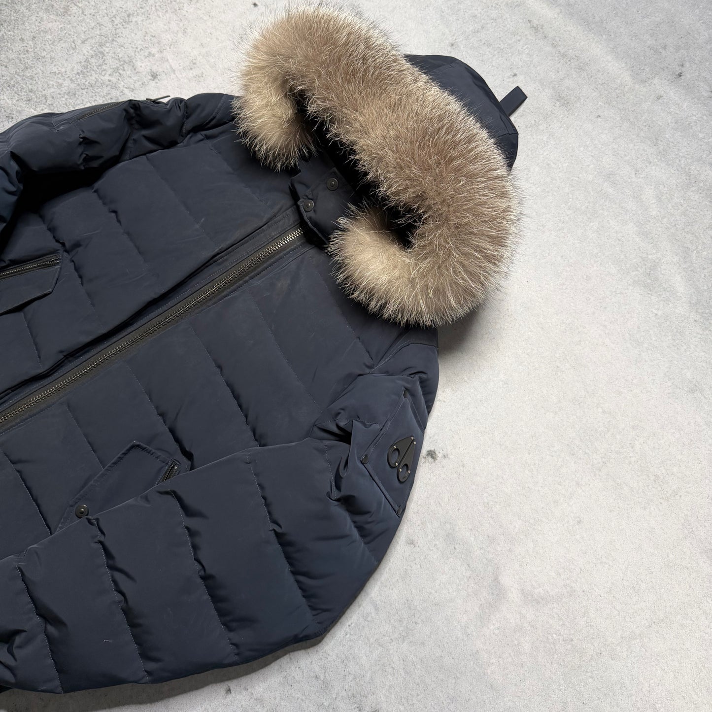 Moose Knuckles Bomber Puffer Jacket Fur (fits XL)