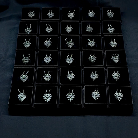 SALÓN x SECOND CHANCE - SPIDERWEB HEART NECKLACE (925 SILVER)