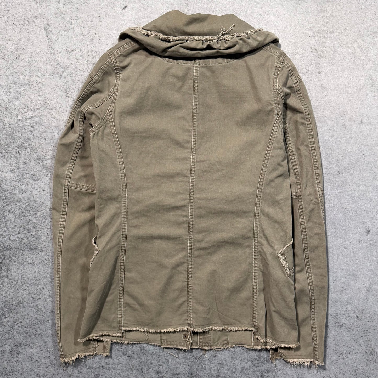 Hysteric Glamour Japanese Distressed Military Denim Jacket (fits S)