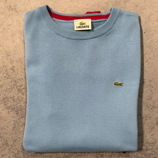 Lacoste 00s Crewneck Knit Sweater baby blue (S)