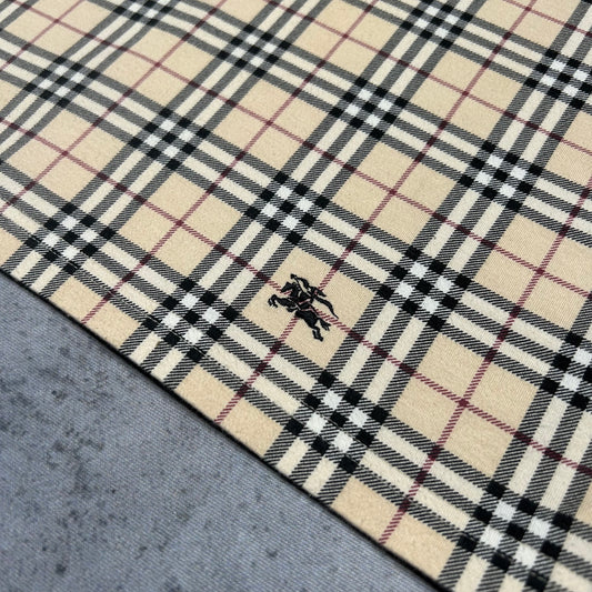 Burberry Y2K Nova Check Mock Neck Top (Size 40 fits S/M)