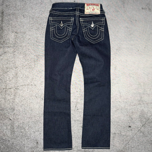 True Religion OG Bootcut Jeans Billy Big T Stitch dark blue (29/33)