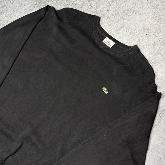 Lacoste Light Knit Crewneck Sweater Black (XL)