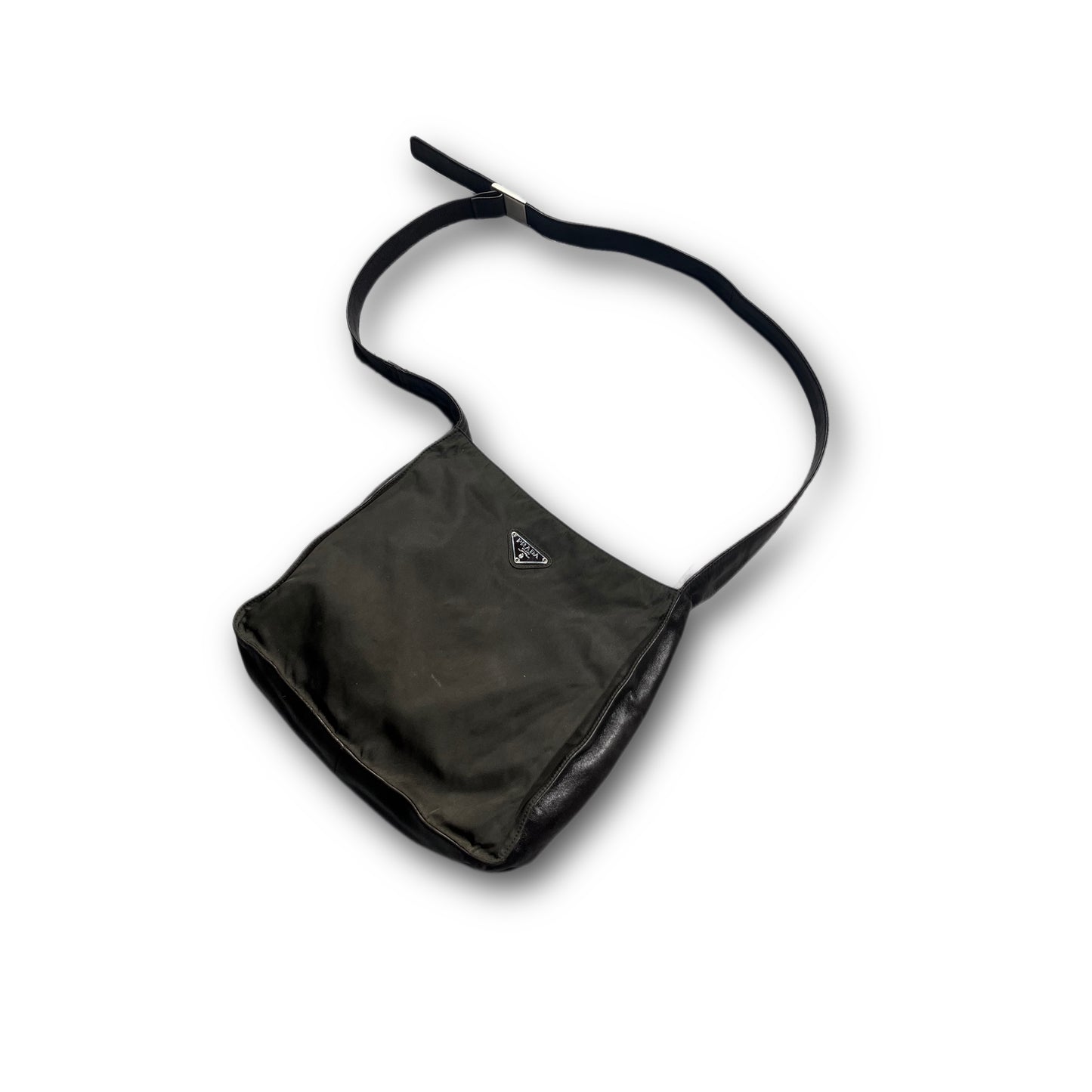 Prada Leather Strap Nylon Bag Vintage