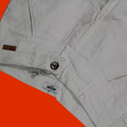 Moschino Jeans 3/4 Peace Sign Cargo Pants