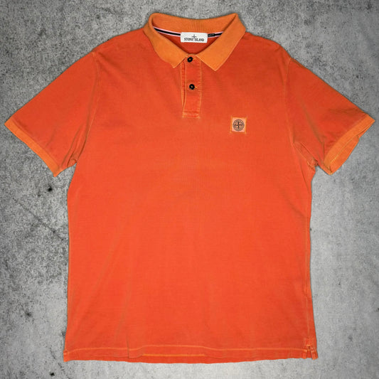 Stone Island Polo Shirt orange (3XL fits XXL)
