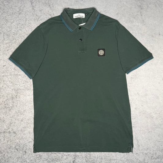 Stone Island Poloshirt dark green (fits L)