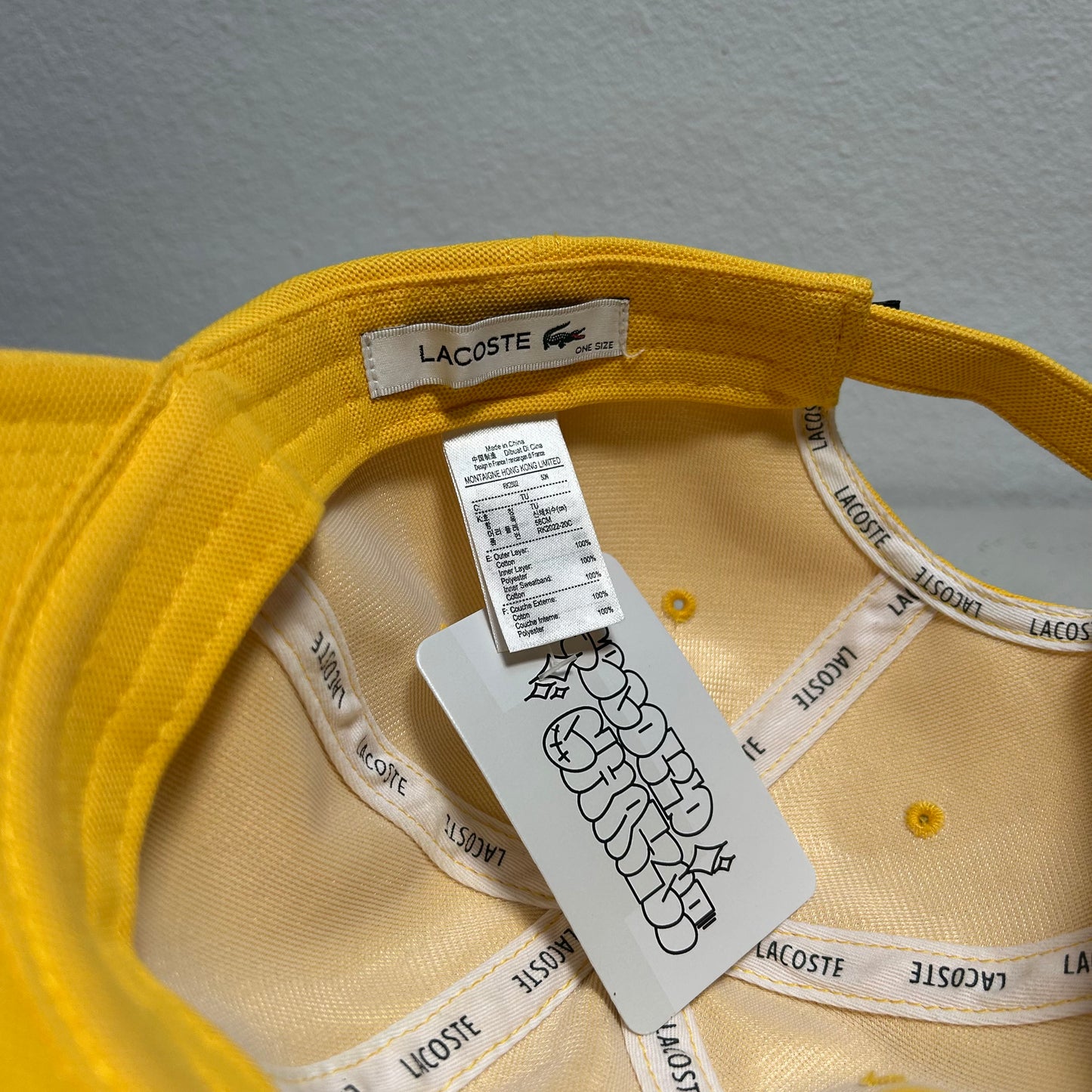 Lacoste Cap Pique Cotton yellow