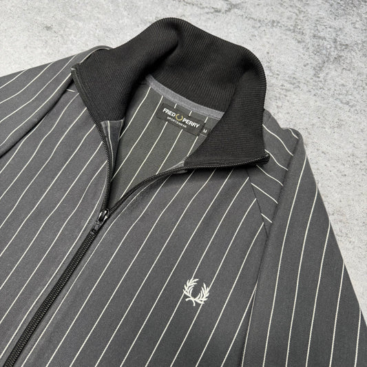 Fred Perry Track Jacket Pin Stripes grey white (M)