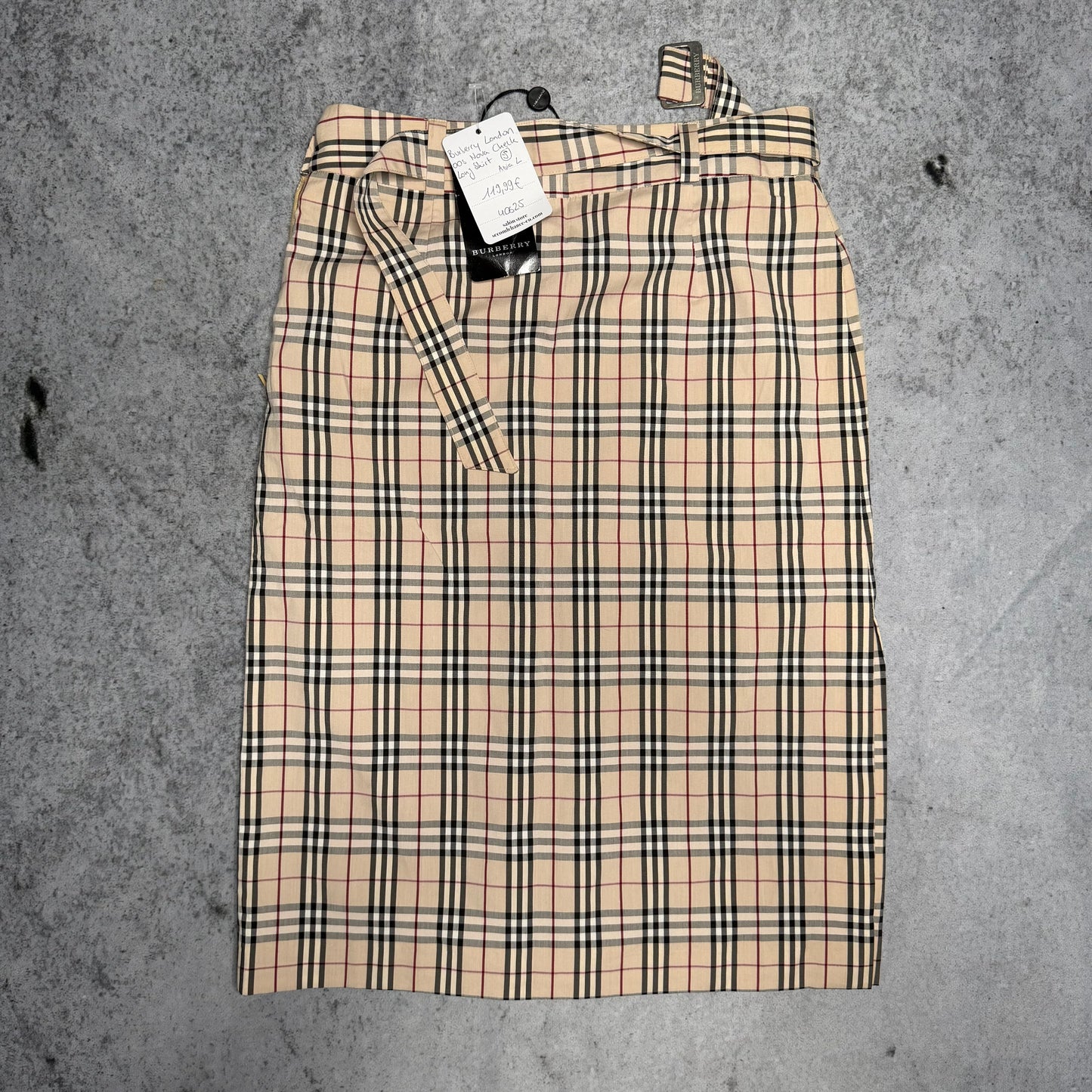 Burberry London 00s Nova Check Monogram Skirt Rock Long (fits M)