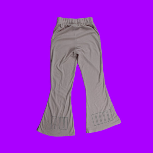 Puma Womens Flared Pink Glossy Y2K Jogger