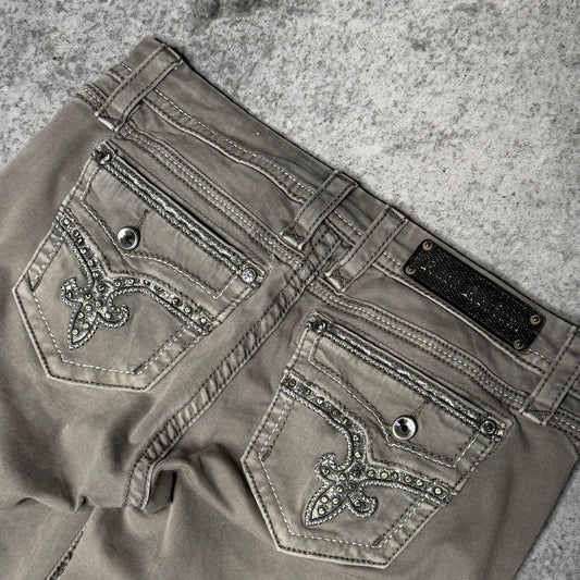 Rock Revival Y2K Women's Low Waist Jeans Betty grey (28)