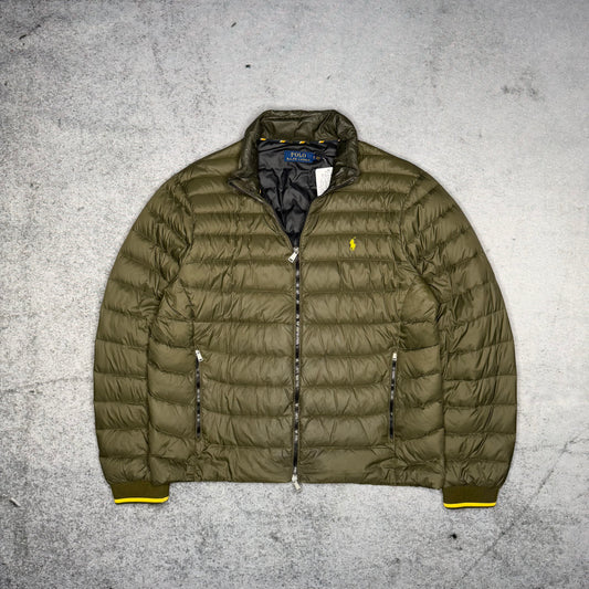 Polo Ralph Lauren Blouson Puffer Down Jacket olive yellow (XL)