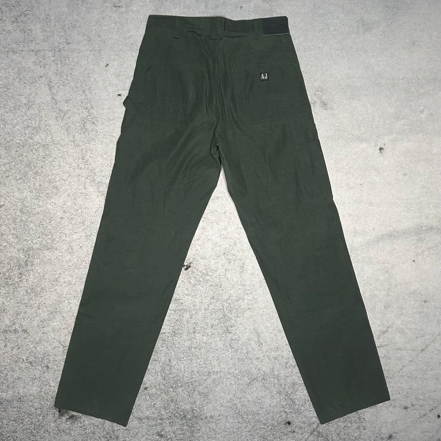 Armani Jeans 90s Lightweight Carpenter Cargo "Nylon" olive green (50 = L)
