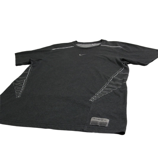 Nike 2000s Center Swoosh Sport Shirt anthracite