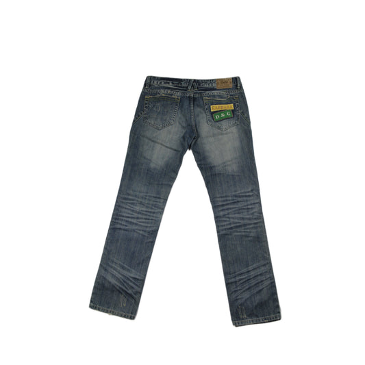Dolce & Gabbana Y2K Distressed Patch Jeans Womens