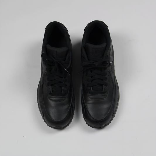 Nike Air Max 90 Triple black Leather Womens 2017