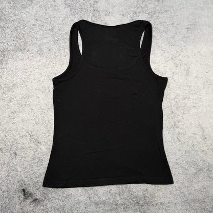 Dolce & Gabbana Y2K Logo Tank Top black silver (fits womens M)