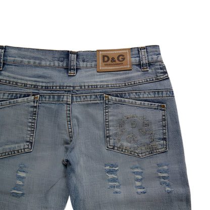 Dolce Gabbana Vintage Embroidered Jeans Women