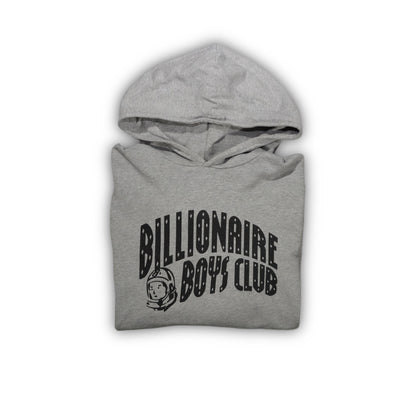 Billionaire Boys Club 00’s  BBC Classic Arch Curve Logo Hooded Sweatshirt - Grey (L)